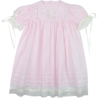 Pink Heirloom Lace Dress  Smocked Threads