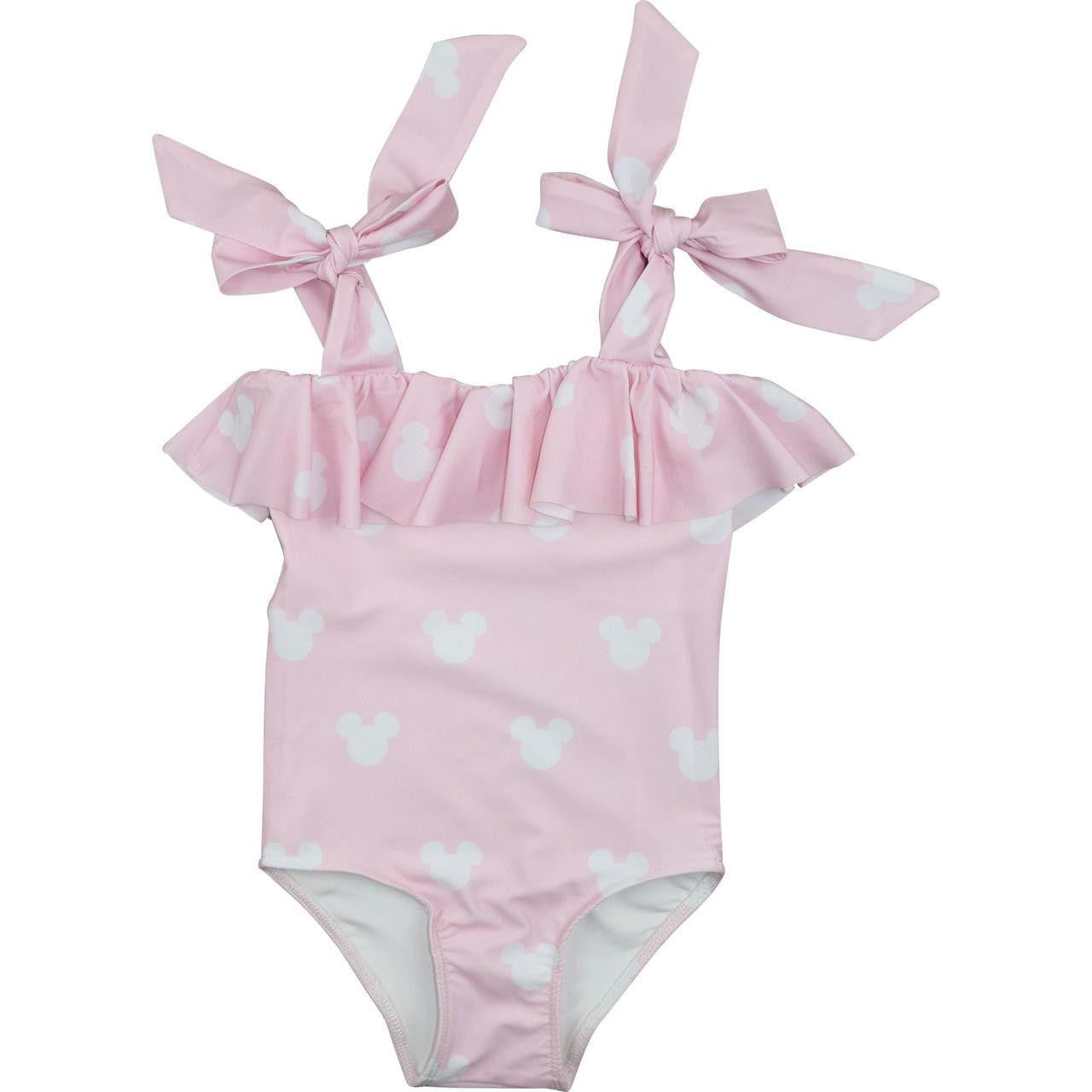 Pink Lycra Mouse Ears Swimsuit  Smocked Threads