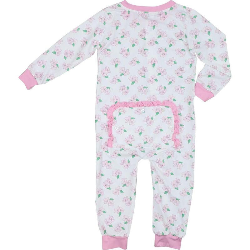 Pink Magnolia Knit Zipper Pajamas  Cecil and Lou