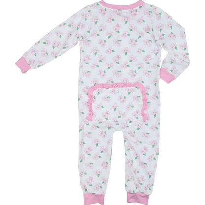 Pink Magnolia Knit Zipper Pajamas  Cecil and Lou