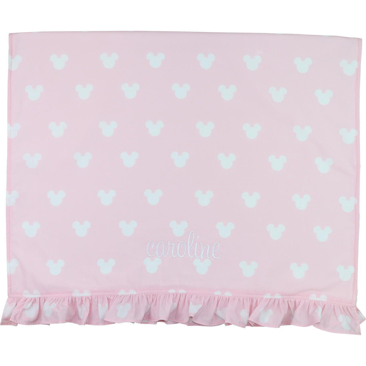 Pink Mouse Ears Beach Towel  Monogram - Cecil and Lou