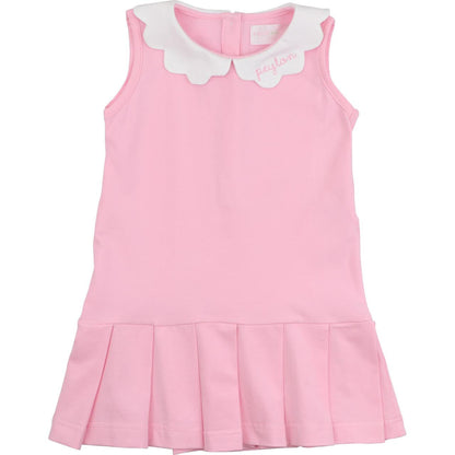 Pink Scalloped Collar Tennis Dress  Cecil and Lou