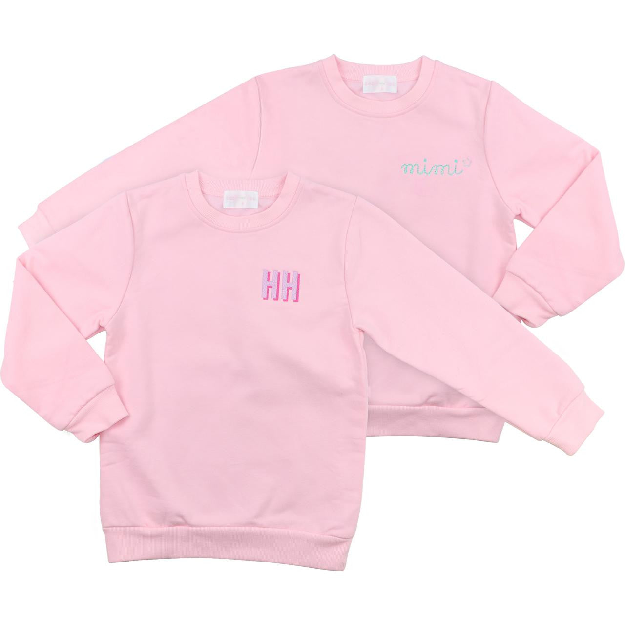 Pink Sweatshirt - Shipping Early October  Monogram