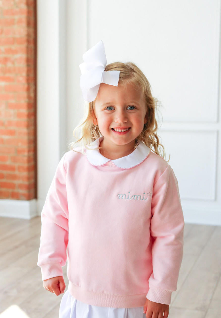 Pink Sweatshirt - Shipping Early October  Monogram