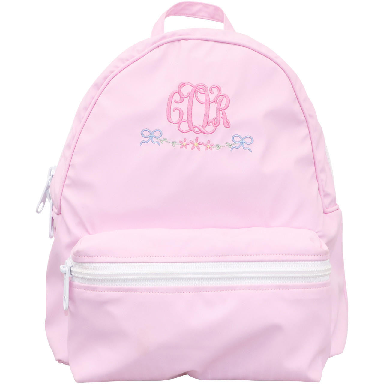 Pink Vinyl Backpack Monogram