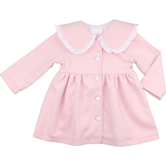 Pink Wool And Gingham Coat - Shipping Early October  Smocked Threads