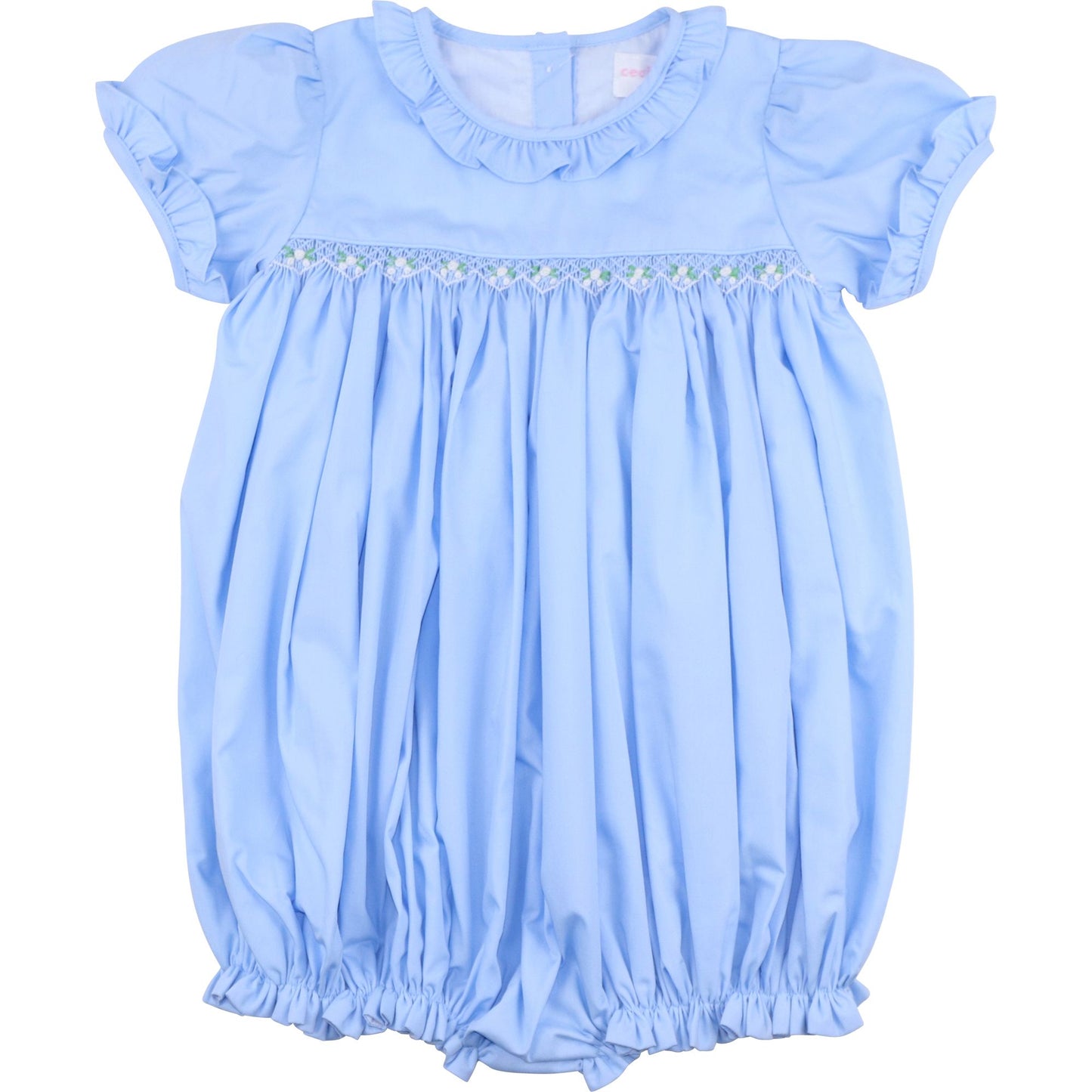 Blue Smocked Bubble