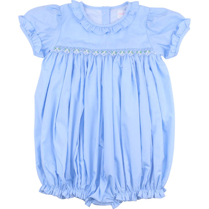 Blue Smocked Bubble