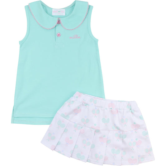 Pink And Mint Tennis Set