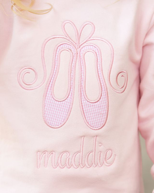 Pink Ballet Slippers Sweatshirt