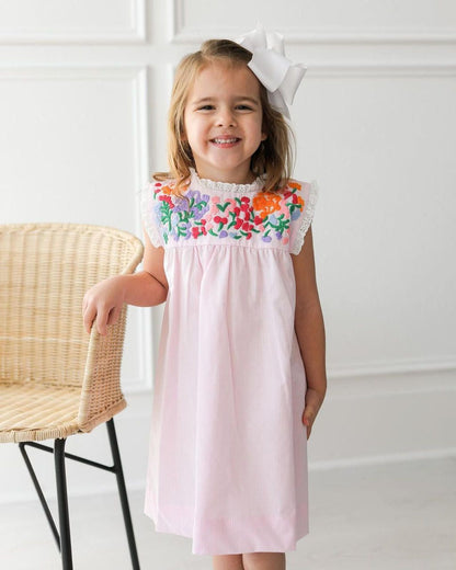 Pink Gingham Fiesta Dress