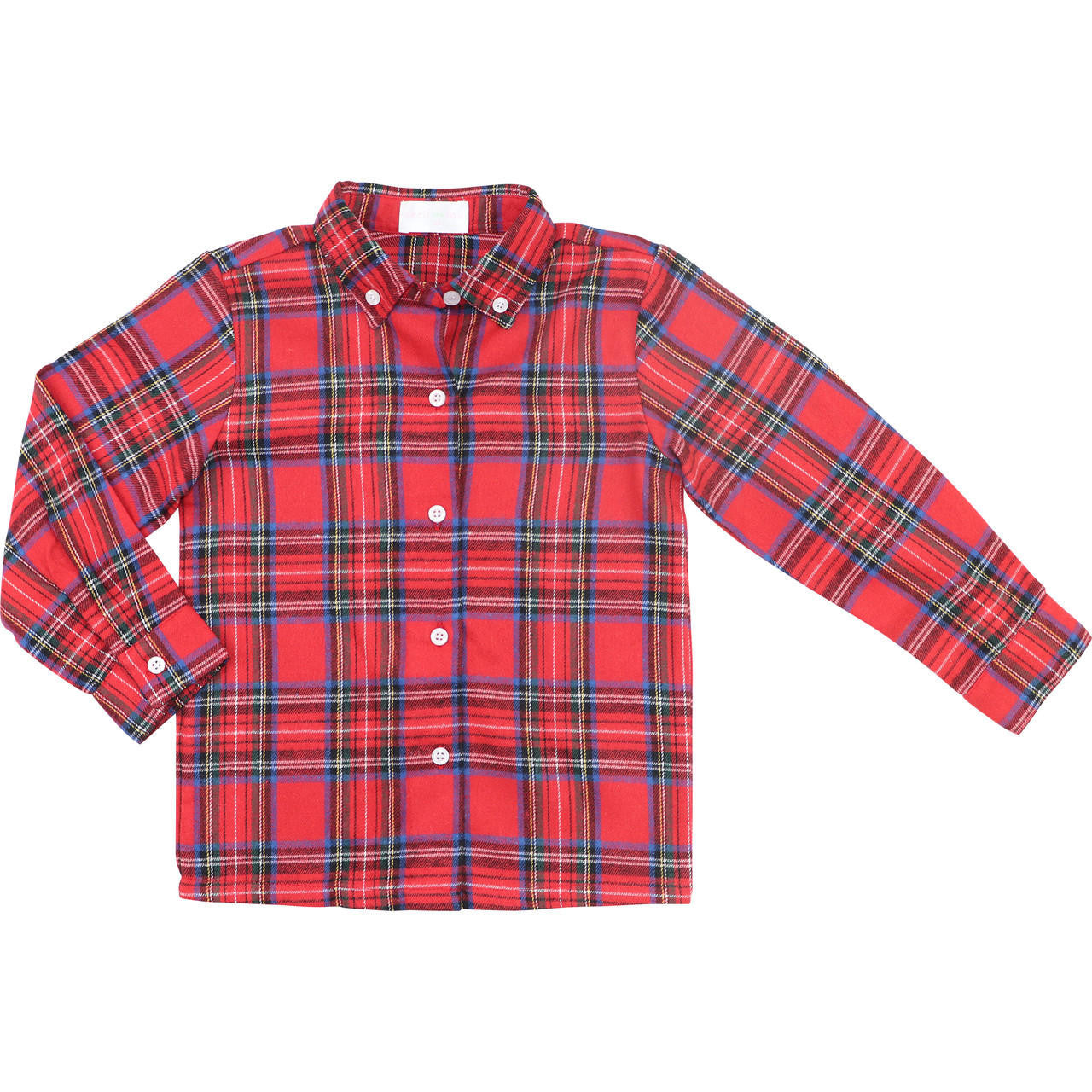 Red Holiday Plaid Button Down Shirt   Monogram