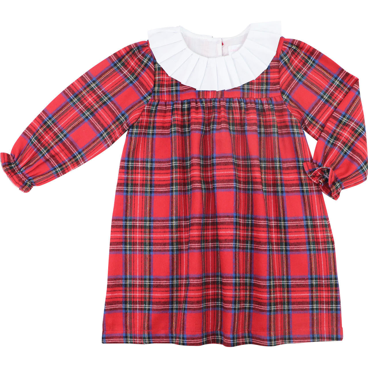 Red Holiday Plaid Dress   Smocked Threads