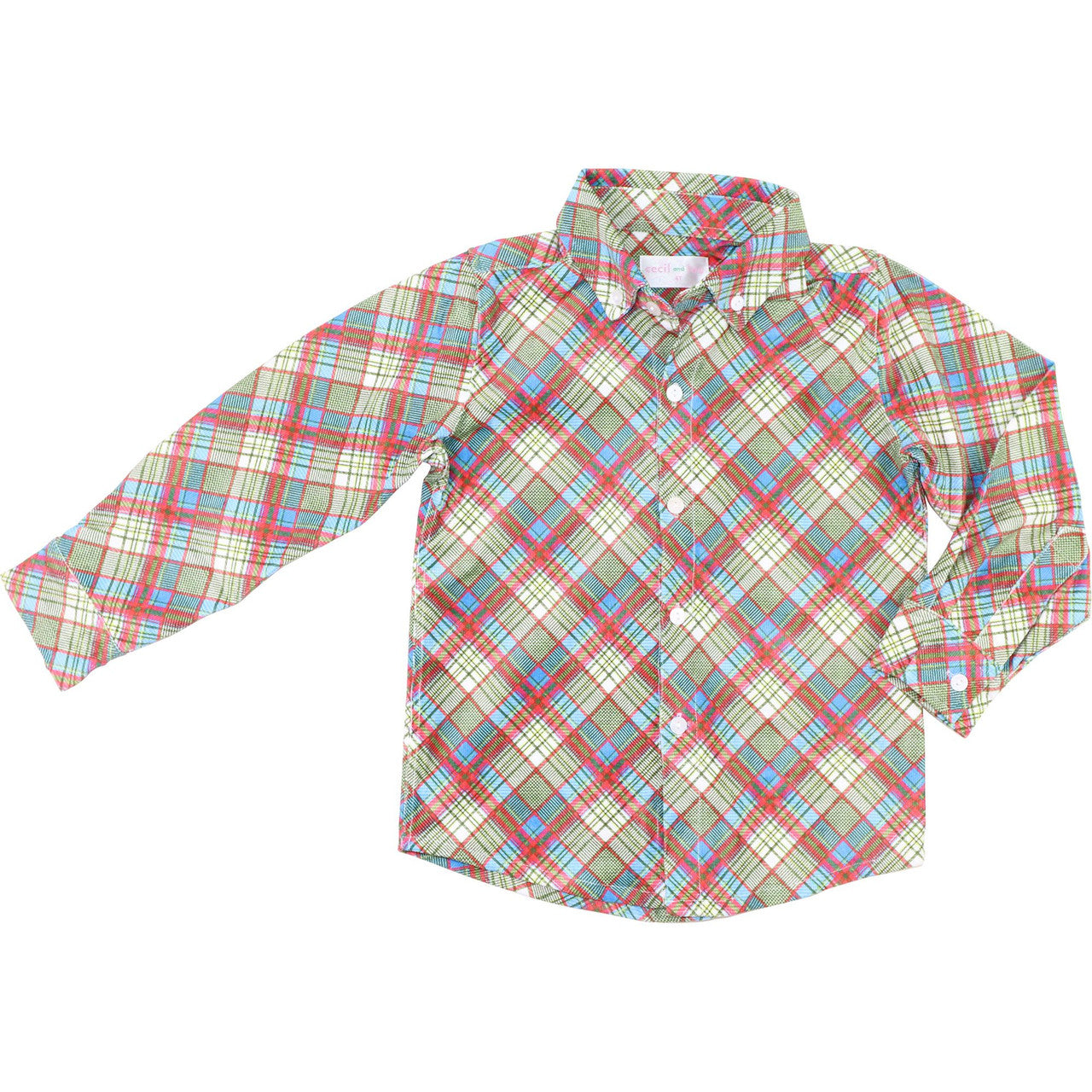 Corduroy Plaid Button Down Shirt