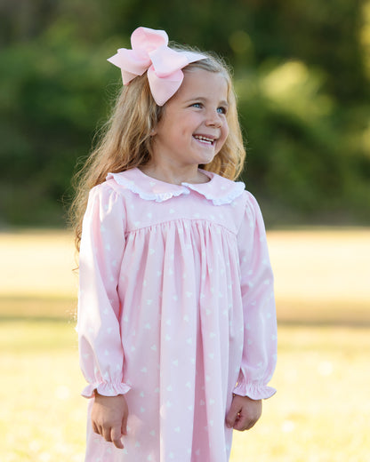 Pink Corduroy Heart Dress