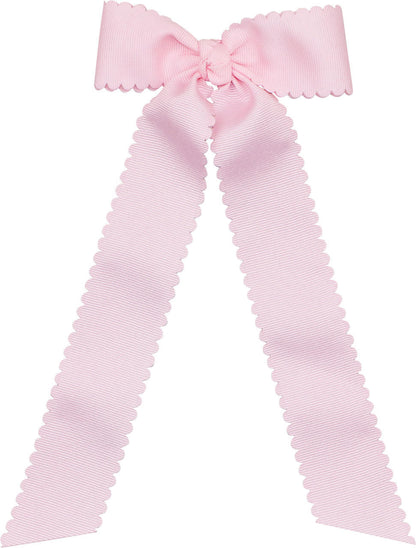 Scalloped Medium Grosgrain Streamer Bows Smocked Threads