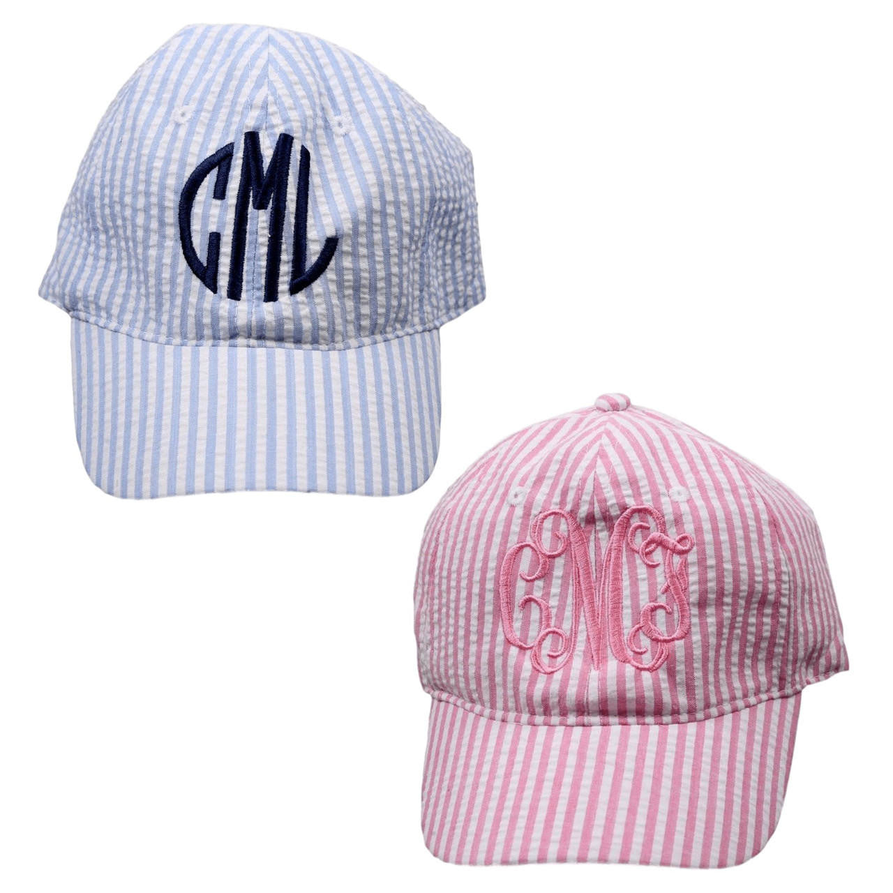 Seersucker Hat Monogram