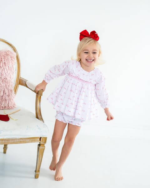 Smocked Love And Hearts Diaper Set  Eliza James Kids