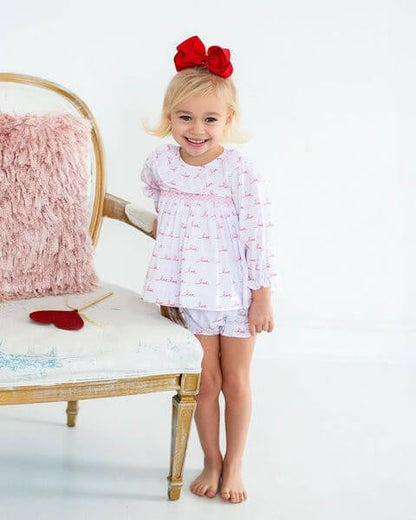 Smocked Love And Hearts Diaper Set  Eliza James Kids