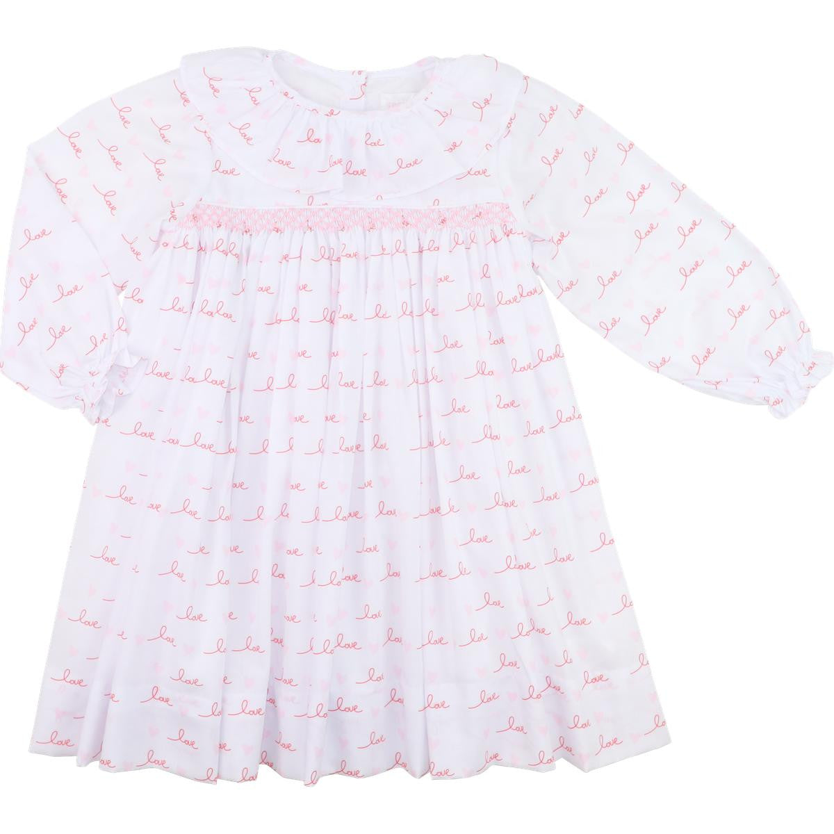 Smocked Love And Hearts Dress  Eliza James Kids