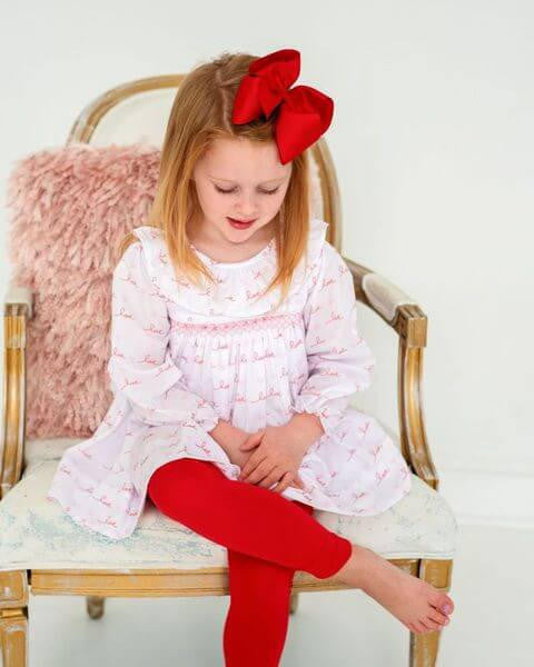 Smocked Love And Hearts Legging Set   Eliza James Kids