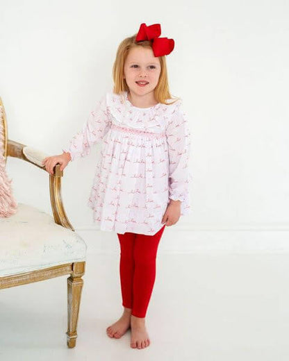 Smocked Love And Hearts Legging Set   Eliza James Kids