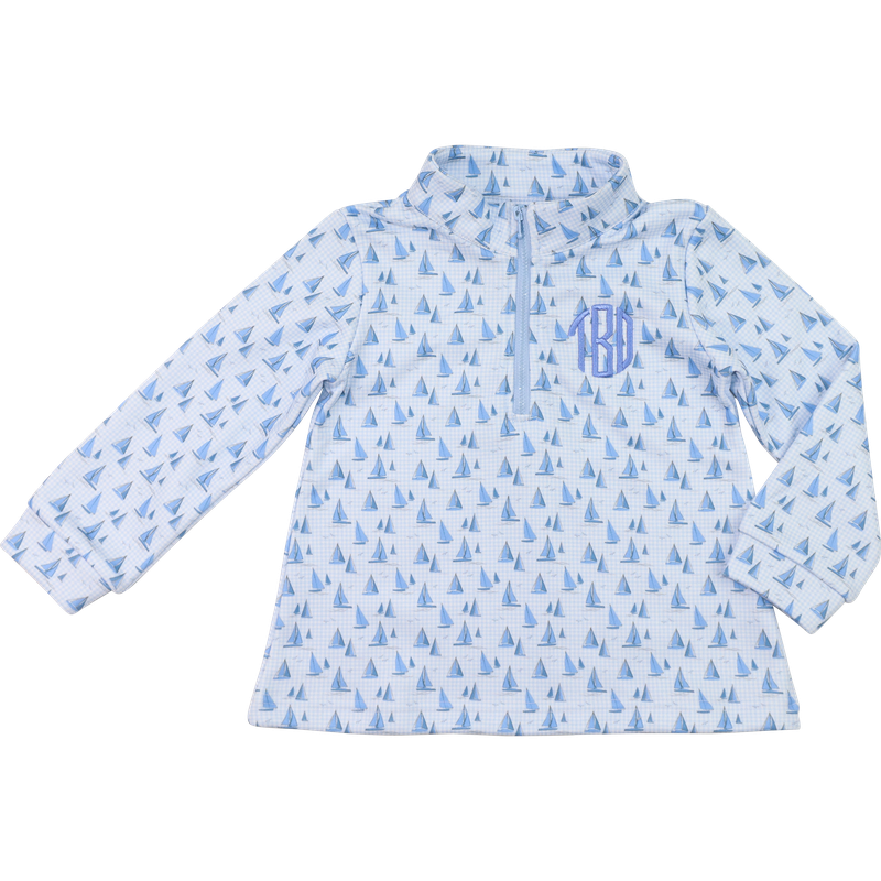 Blue Sailboat Pullover