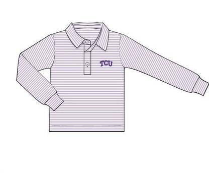 Officially Licensed Knit TCU Polo Shirt