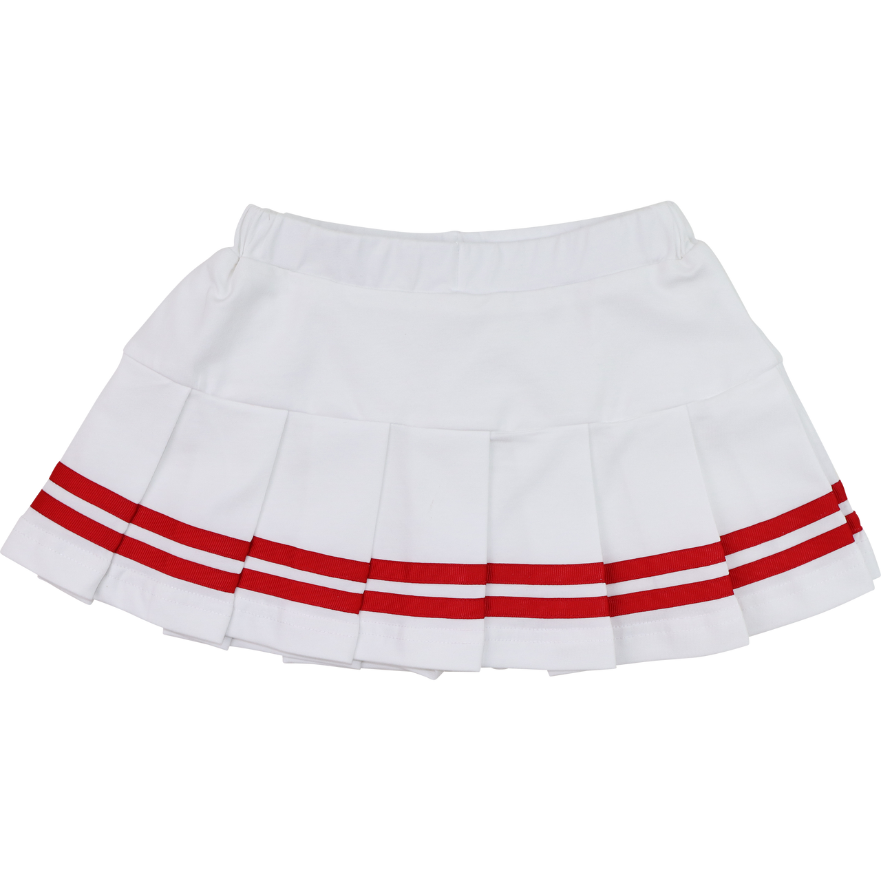 Red And White Knit Tennis Skirt