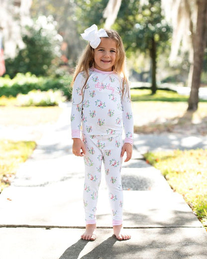 Pink Gingham Peter Rabbit Knit Pajamas