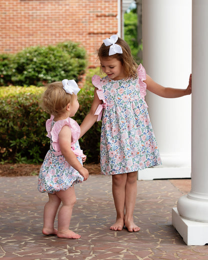 Floral Bow Ruffle Bubble